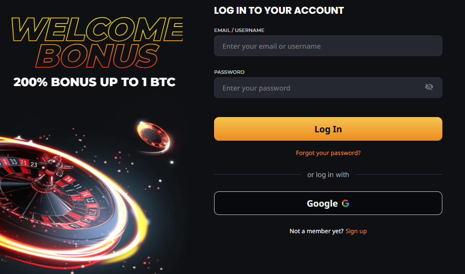 Instant Casino Login